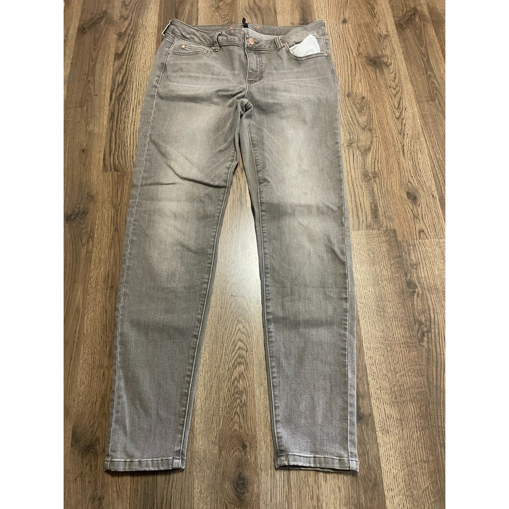 Body Sculpt Jeans, Women's Size 13/31, Gray, Dark Wash, Skinny, Mid Rise